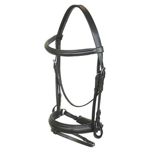 Daslo Bridle Without Reins Padded Gearmáinis LeatherBlackFull