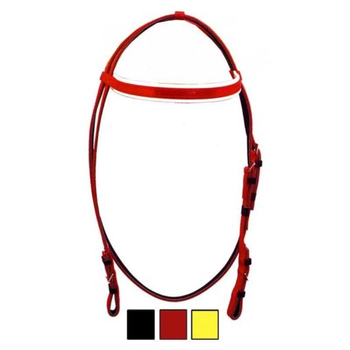 Racing Bridle Without Reins In PvcBlackFull