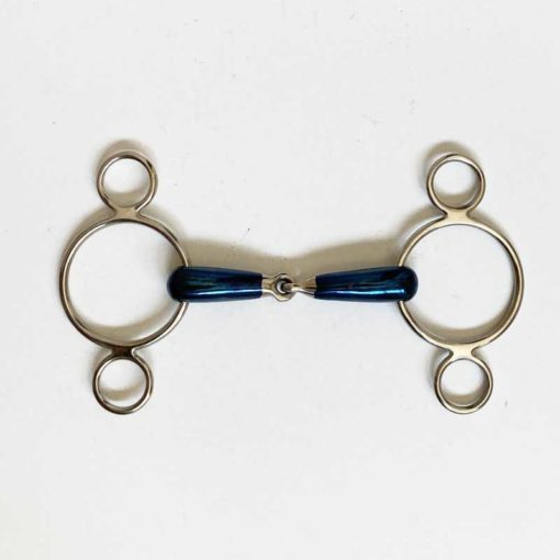 Filete Tipo Pessooa Embocadura Acero Azul11.5 cm